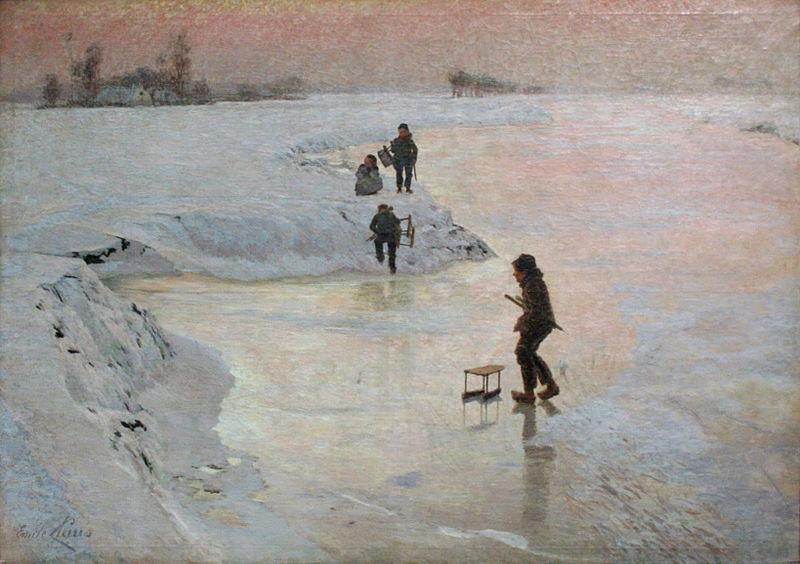 Emile Claus Skaters oil painting image